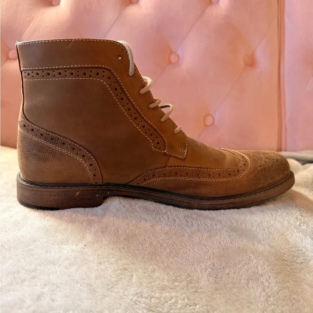 J & M Men's Tan Brogue Boots preppy western 
J.Murphy Sz 10 - Picture 5 of 11